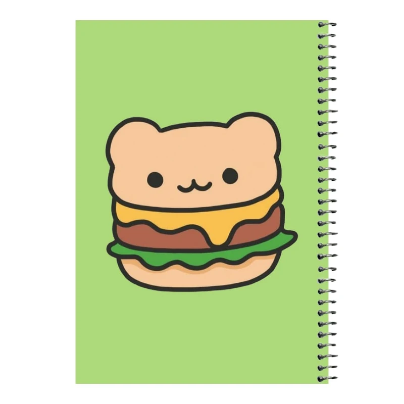 دفتر مشق 80 برگ اس جی مدل همبرگر   