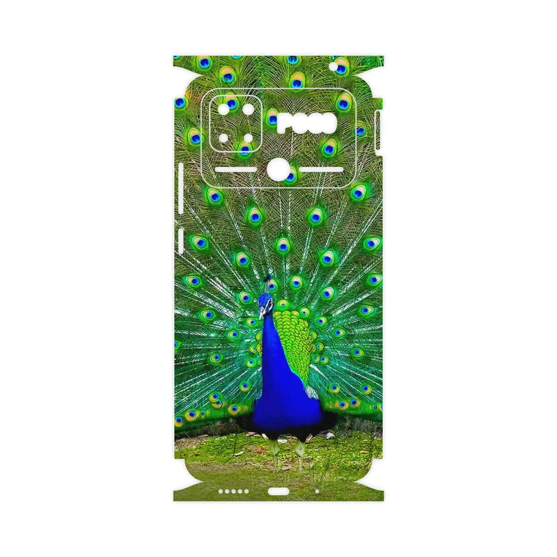 برچسب پوششی ماهوت مدل Peacock-FullSkin مناسب برای گوشی موبایل شیائومی Poco C40