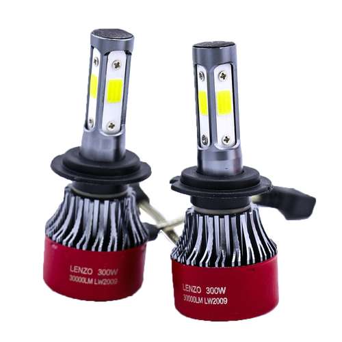 لامپ هدلایت خودرو لنزو مدل پایه رنگی بسته 2عددی