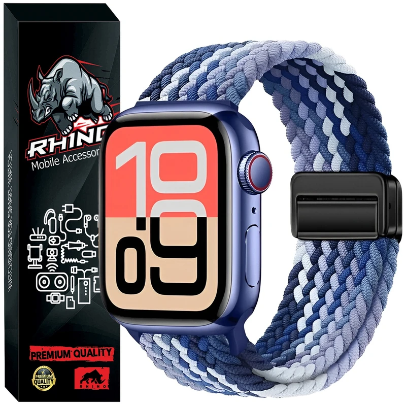 بند راینو مدل Braid Magnet مناسب برای اپل واچ سایز 40 میلی متری سری SE 1 / SE 2 / SE 3