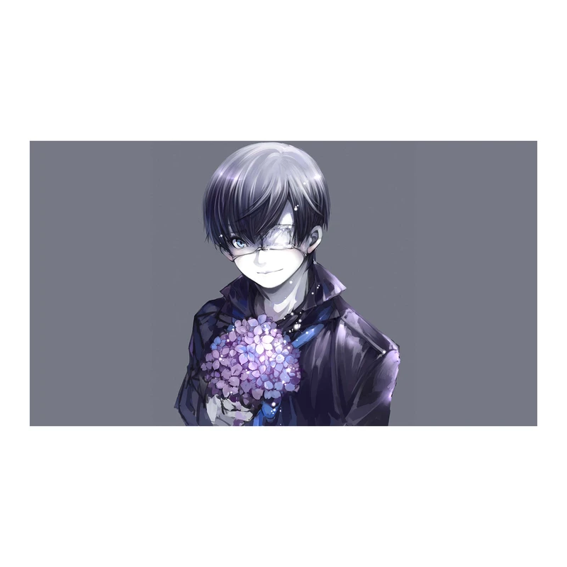 استیکر لپ تاپ و موبایل مدل انیمه طرح توکیو غول کن کانکی Tokyo Ghoul Ken Kaneki کد 2487