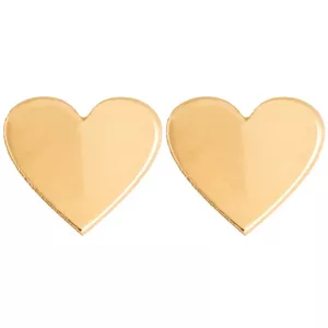 گوشواره طلا 18 عیار دخترانه مدل قلب 555