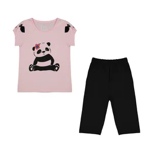 ست تی شرت و شلوارک دخترانه سون پون مدل 1391732-84