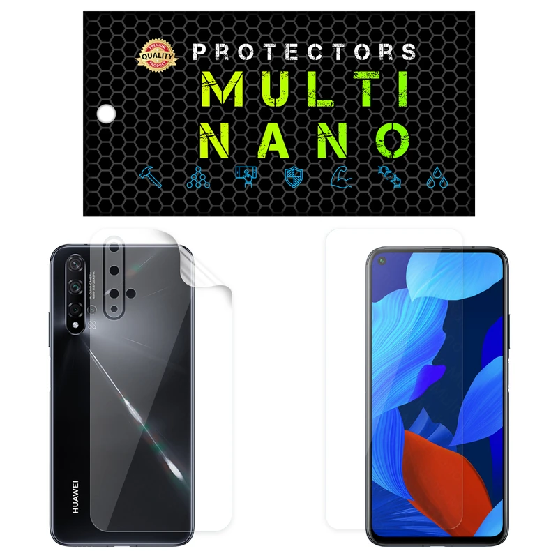 محافظ صفحه نمایش مولتی نانو مدل X-SFT مناسب برای گوشی موبایل هوآوی Nova 5T به همراه محافظ پشت