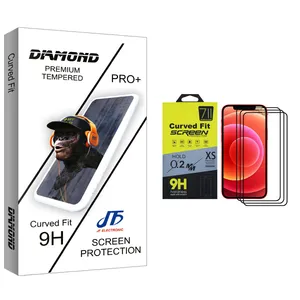 JF Diamond glass Screen Protector For Apple iPhone 12 Pro Max Pack Of 3