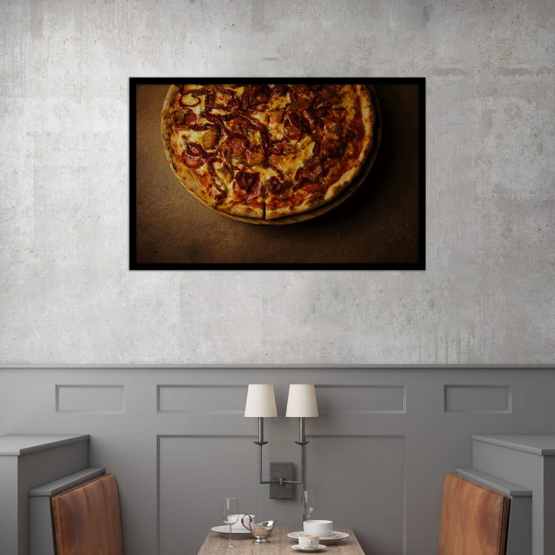 تابلو بکلیت طرح غذا و فست فود پیتزا مدل B-bu2591