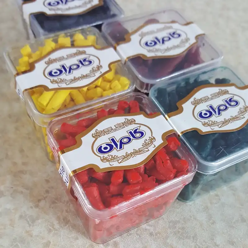 رنگ تزیین شمع کامران کد 01 بسته 5 عددی