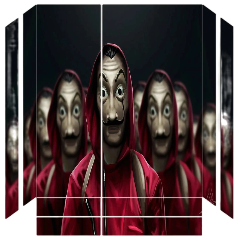 برچسب پلی استیشن ۴ طرح money heist netflix کد PS-10110
