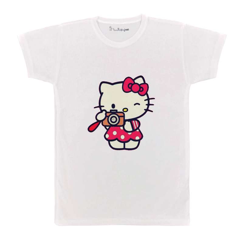 تی شرت بچگانه پرمانه طرح Kitty کد pmt.2438