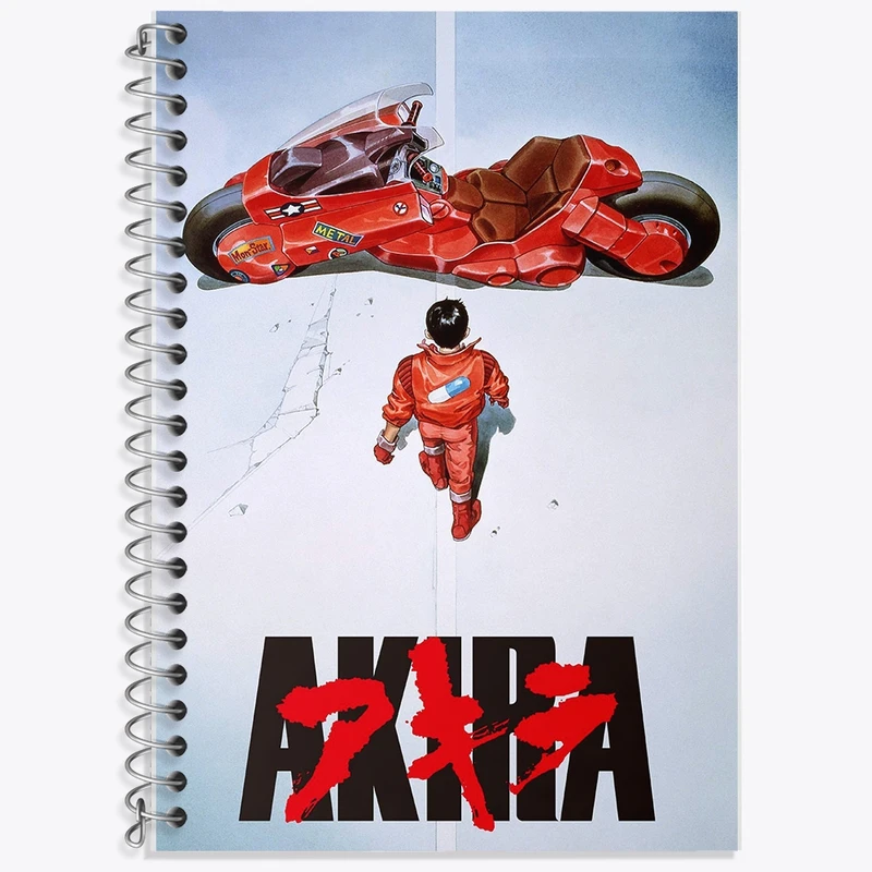 دفتر زبان 50 برگ خندالو مدل سه خط طرح کاندا انیمه آکیرا کد 33360