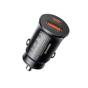 شارژر فندکی 30 وات دو پورت ریمکس مدل RCC440