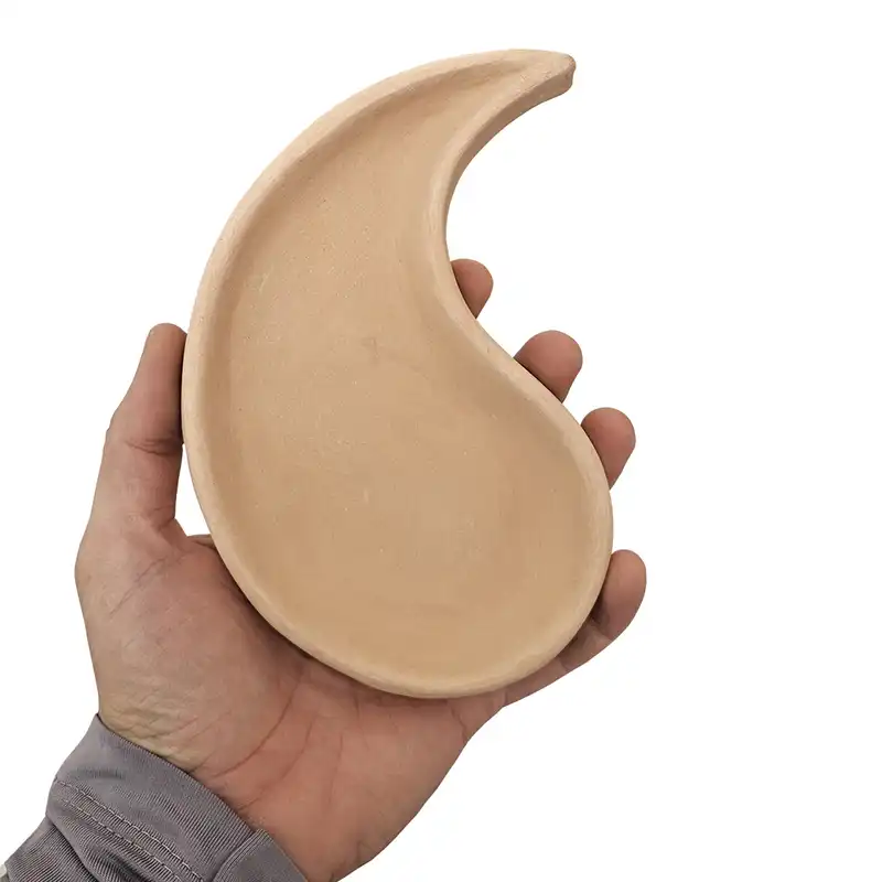 ظرف سفالی خام مدل ترمه کد M1