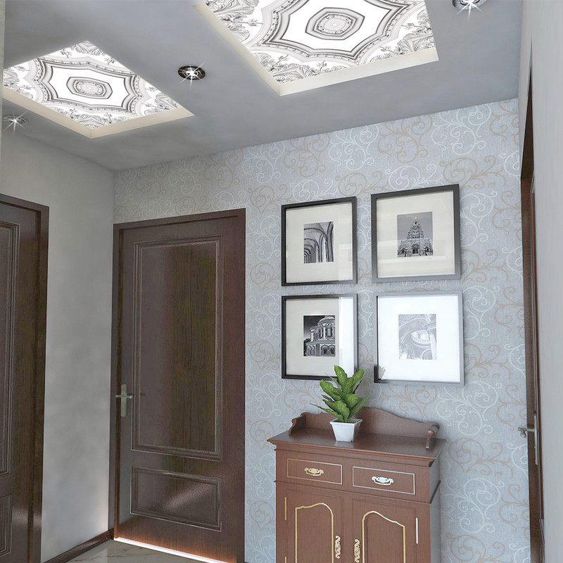 تایل سقفی آسمان مجازی مدل CP-17109 سایز 60x60 سانتیمتر بسته 4 عددی