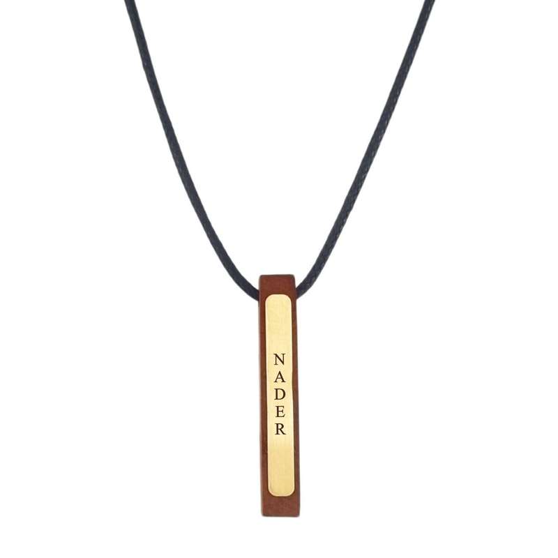 گردنبند طلا 18 عیار مردانه لیردا مدل اسم نادر 6644 گردنبند طلا 18 عیار مردانه لیردا مدل اسم نادر 6644