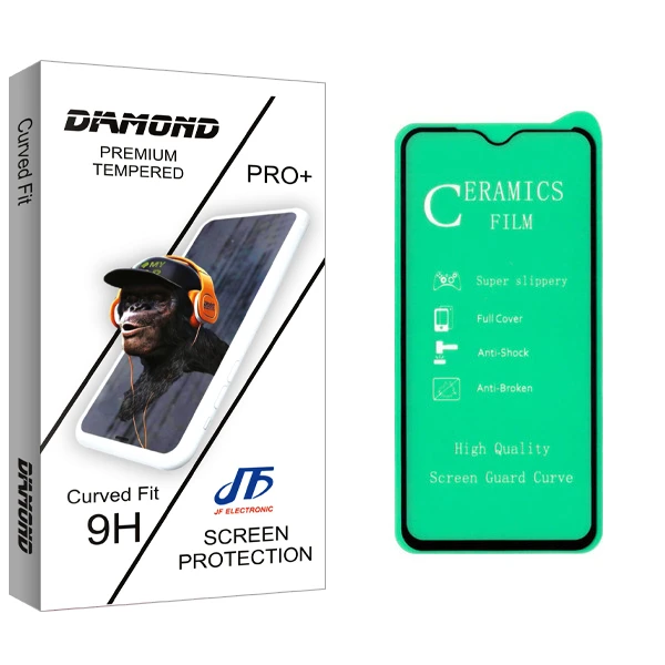 محافظ صفحه نمایش سرامیکی جی اف مدل Diamond glass مناسب برای گوشی موبایل شیائومی Redmi Note 8