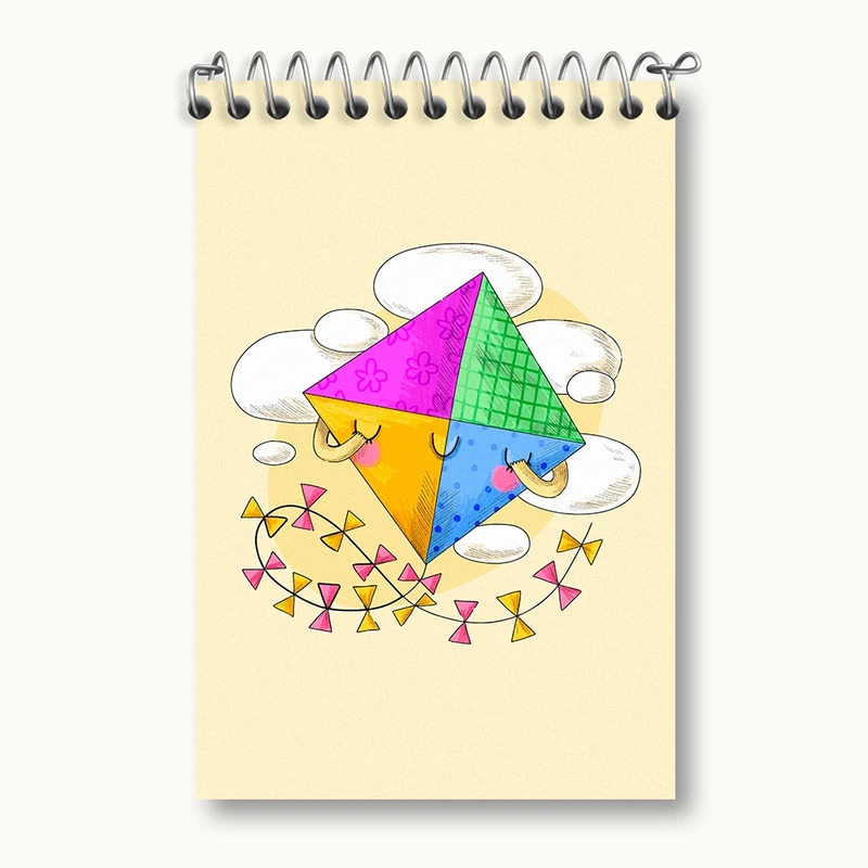 دفتر یادداشت 50 برگ خندالو مدل بادبادک کد F1973