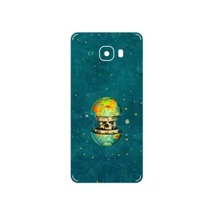 MAHOOT Collage of Earth Face Cover Sticker for Samsung Galaxy C7