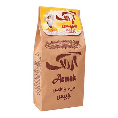 چیپس پنیر چدار و موسیر آرمک - 120 گرم