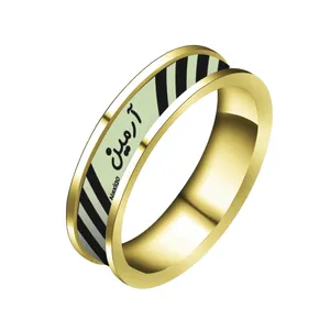 انگشتر ناکسیگو مدل شب تاب طرح آرمین کد RT15194