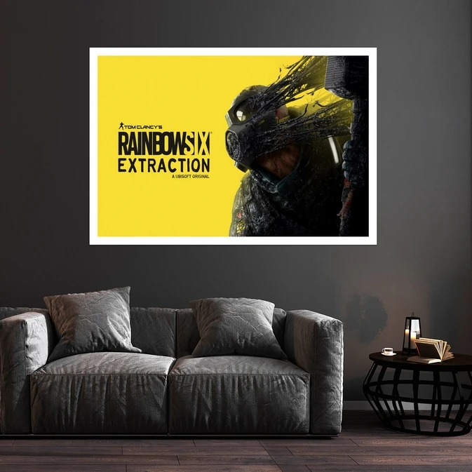 تابلو بکلیت طرح بازی Tom Clancys Rainbow Six Extraction مدل قاب شاسی W-s8895