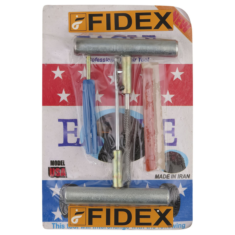 کیت پنچرگیری لاستیک خودرو  فیدکس تولز مدل FT-ENEW مجموعه 2 عددی