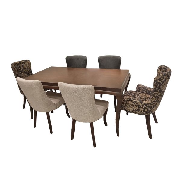 میز و صندلی ناهارخوری شش نفره لیان مبل مدل کاریزما کد 01