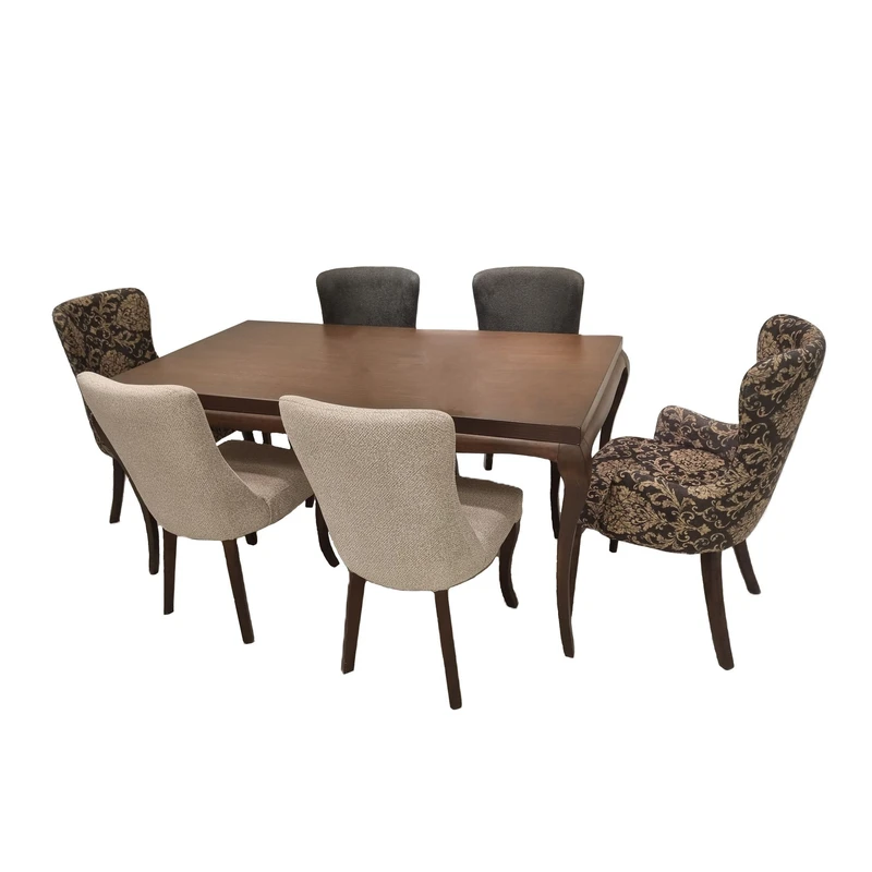 میز و صندلی ناهارخوری شش نفره لیان مبل مدل کاریزما کد 01