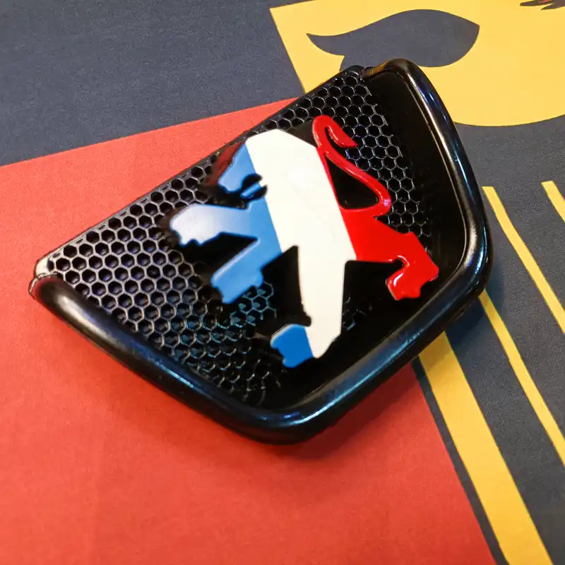 آرم جلو پنجره خودرو مدل فرانسه کد 20FA-R6 مناسب برای پژو 206