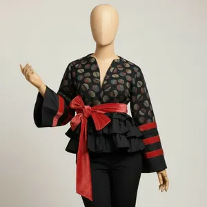 کت زنانه گره استایل مدل راز سرخ