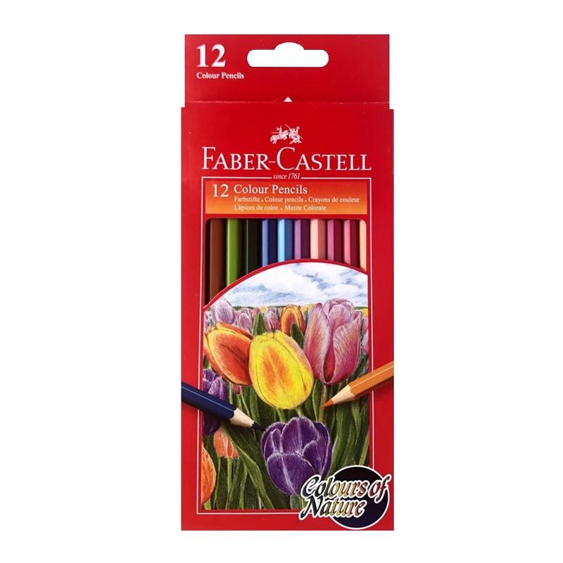 مداد رنگی 12 رنگ فابر کاستل مدل Colours of Nature
