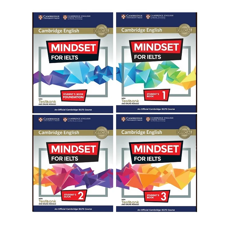 کتاب Cambridge English Mindset For IELTS اثر جمعی از نویسندگان انتشارات هدف نوین 4 جلدی