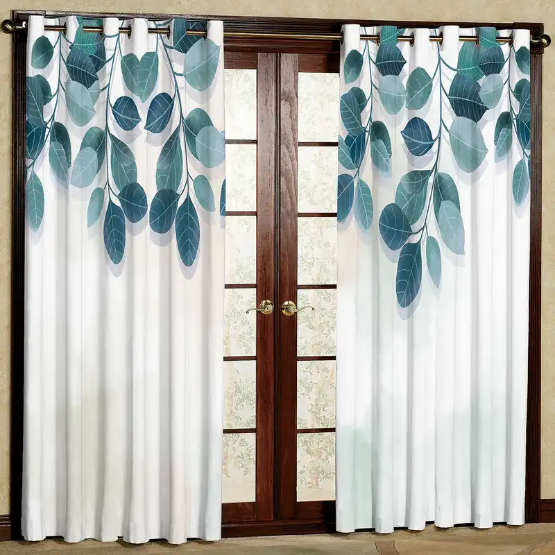 پرده مدل برگ مخمل پانچی کد 2452 سایز 200x140 سانتی متر