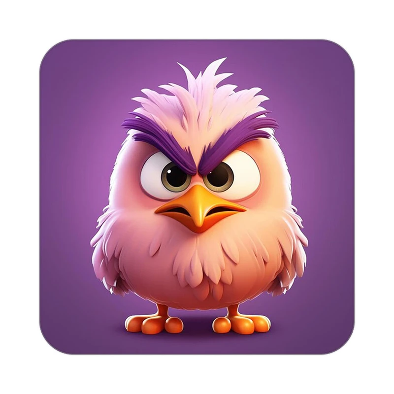 زیر لیوانی کاکتی طرح حیوانات کارتونی مدل mp27509