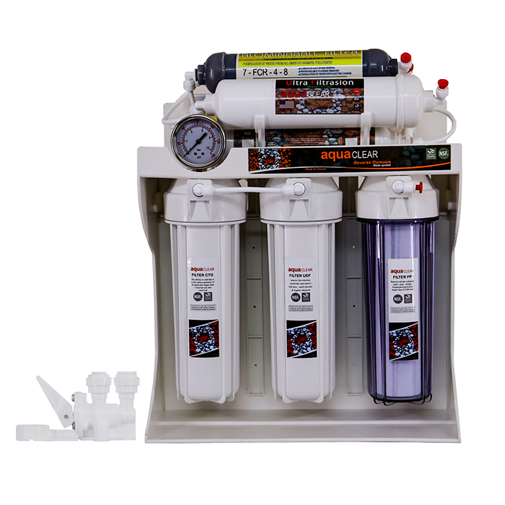 دستگاه تصفیه کننده آب آکوآ کلیر مدل RO_ACG8060 به همراه فیلتر مجموعه 4 عددی و کیت نشتی گیر
