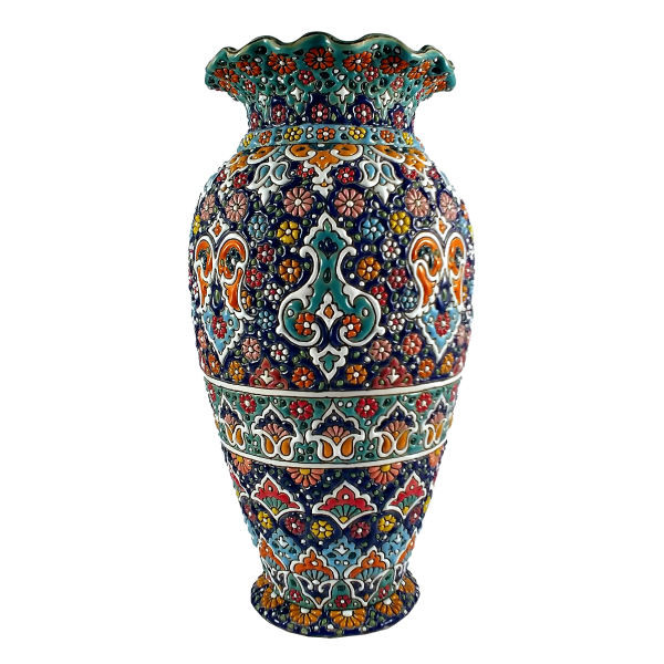 گلدان میناکاری سفالی کد M25