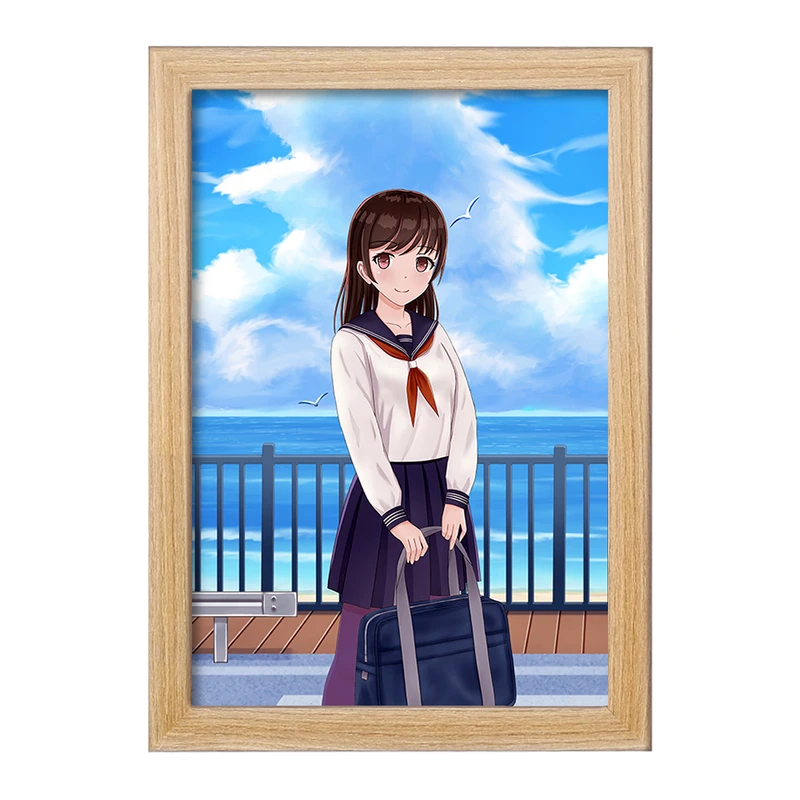 تابلو خندالو مدل دختر انیمه ای  کد 18054