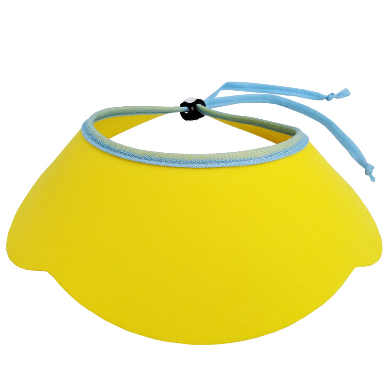 کلاه حمام نوزادی مدل سه کاره بند دار رنگ زرد