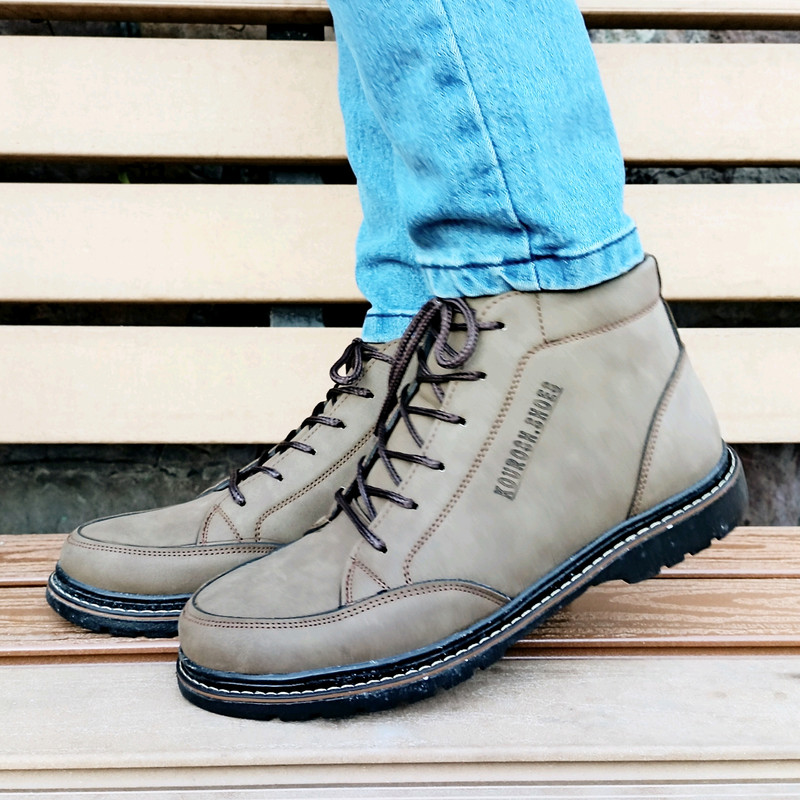 نیم بوت مردانه مدل آریا کد P.t رنگ صدری