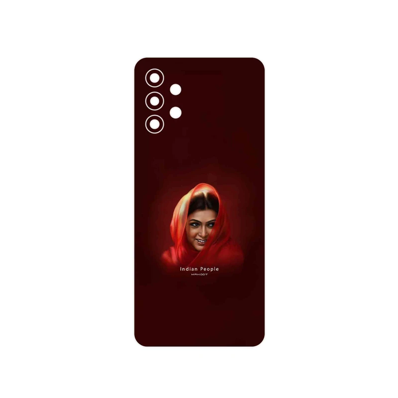 برچسب پوششی ماهوت مدل Portrait of an Indian Woman مناسب برای گوشی موبایل سامسونگ Galaxy M32 5G