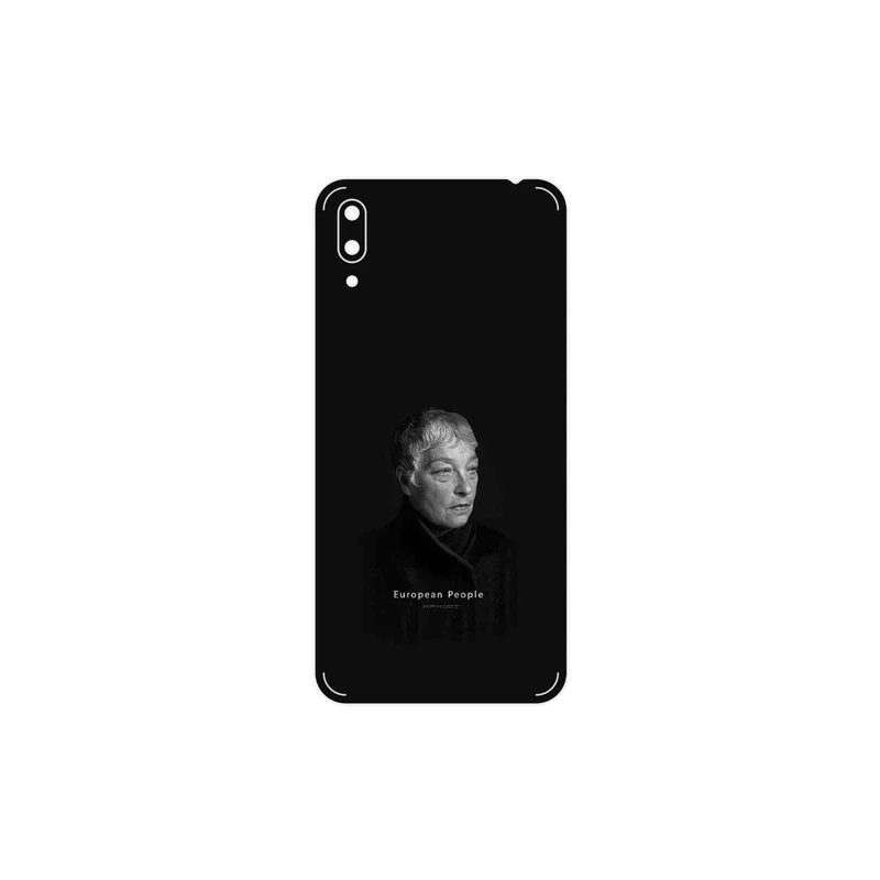 برچسب پوششی ماهوت مدل Portrait of a European Woman مناسب برای گوشی موبایل هوآوی Y7 Pro 2019