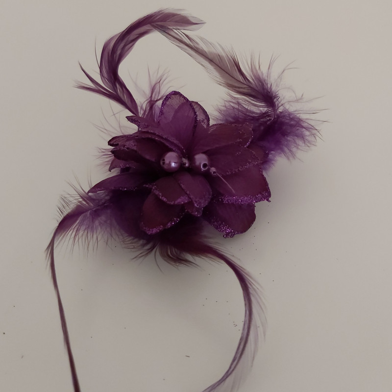 گل سینه زنانه مدل بنفشه کد 111