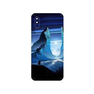 MAHOOT Blue Mountains Digital Art Cover Sticker for Xiaomi Redmi 9i Sport