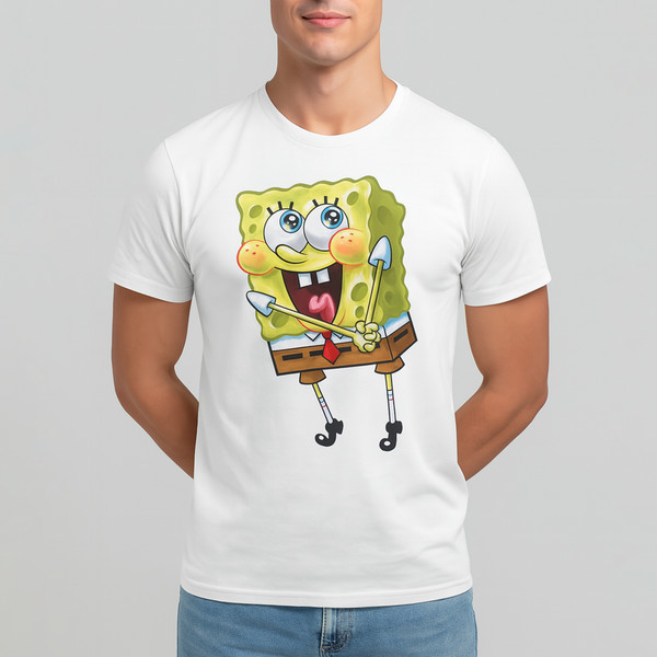 تی شرت آستین کوتاه مردانه زیزیپ مدل باب اسفنجی کد 1983T