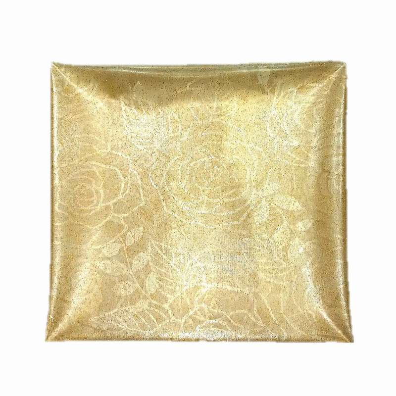 طلق رومیزی  طرح رز فانتزی اکلیلی مدل ژله ای سایز 140×100 سانتی متر