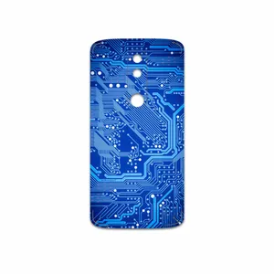 MAHOOT Blue Printed Circuit Board Cover Sticker for Motorola Moto X Force