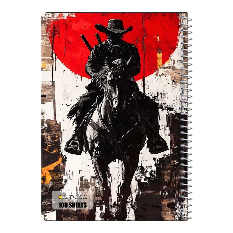 دفتر مشق 100 برگ سیمی کارنیکا طرح رد دد Red Dead Redemption کد 40233