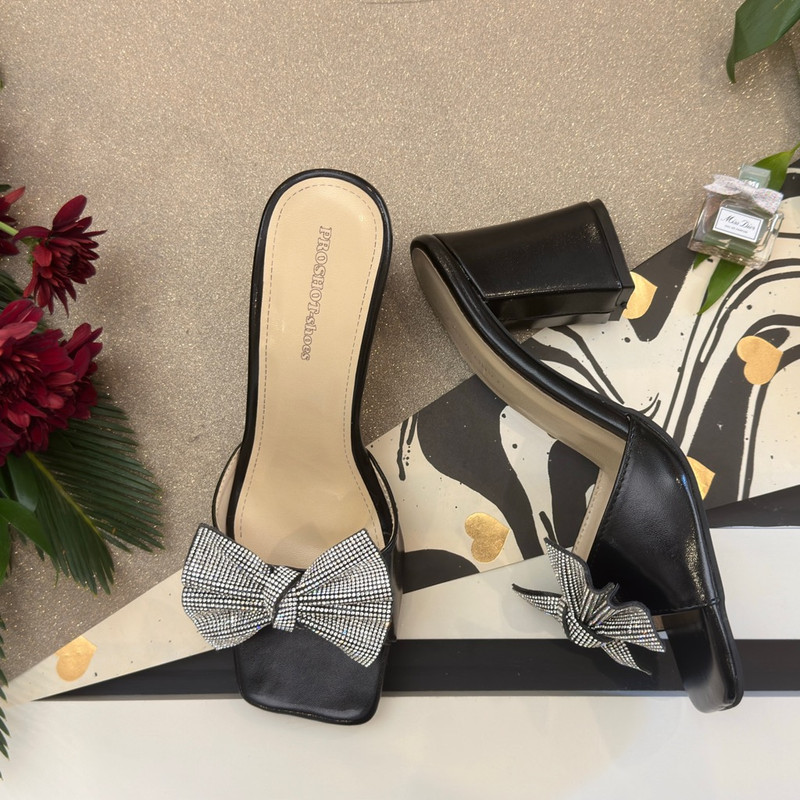 صندل زنانه مدل مجلسی پاپیونی BL-629