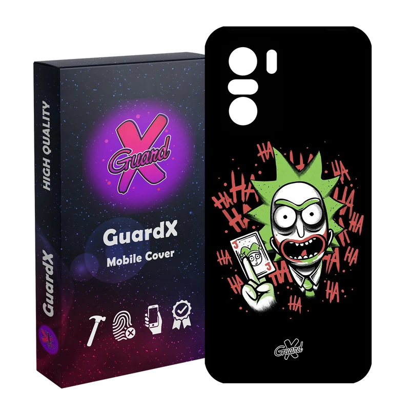 کاور گارد ایکس طرح Rick and Morty مدل Glass10151 مناسب برای گوشی موبایل شیائومی Poco F3/MI 11X/MI 11X Pro/Redmi K40/K40 Pro