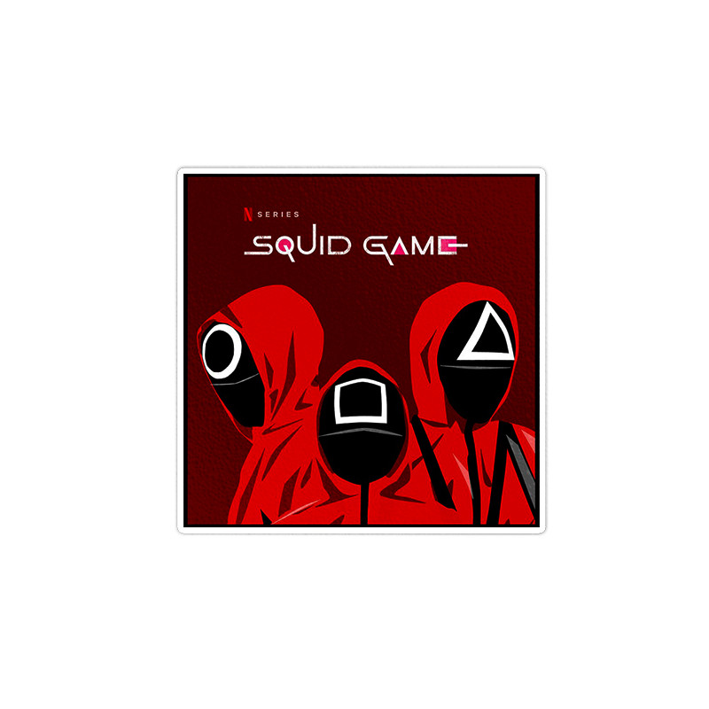 استیکر تزئینی موبایل و تبلت ماسا دیزاین مدل stkv0421 طرح squid game