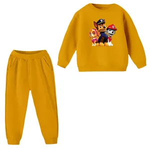 ست سویشرت و شلوار مدل سگ نگهبان کد ۱۰ رنگ زرد